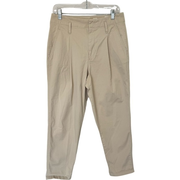 GAP Tan Cropped Ankle Pants with Relaxed Fit size 6 - Picture 1 of 12